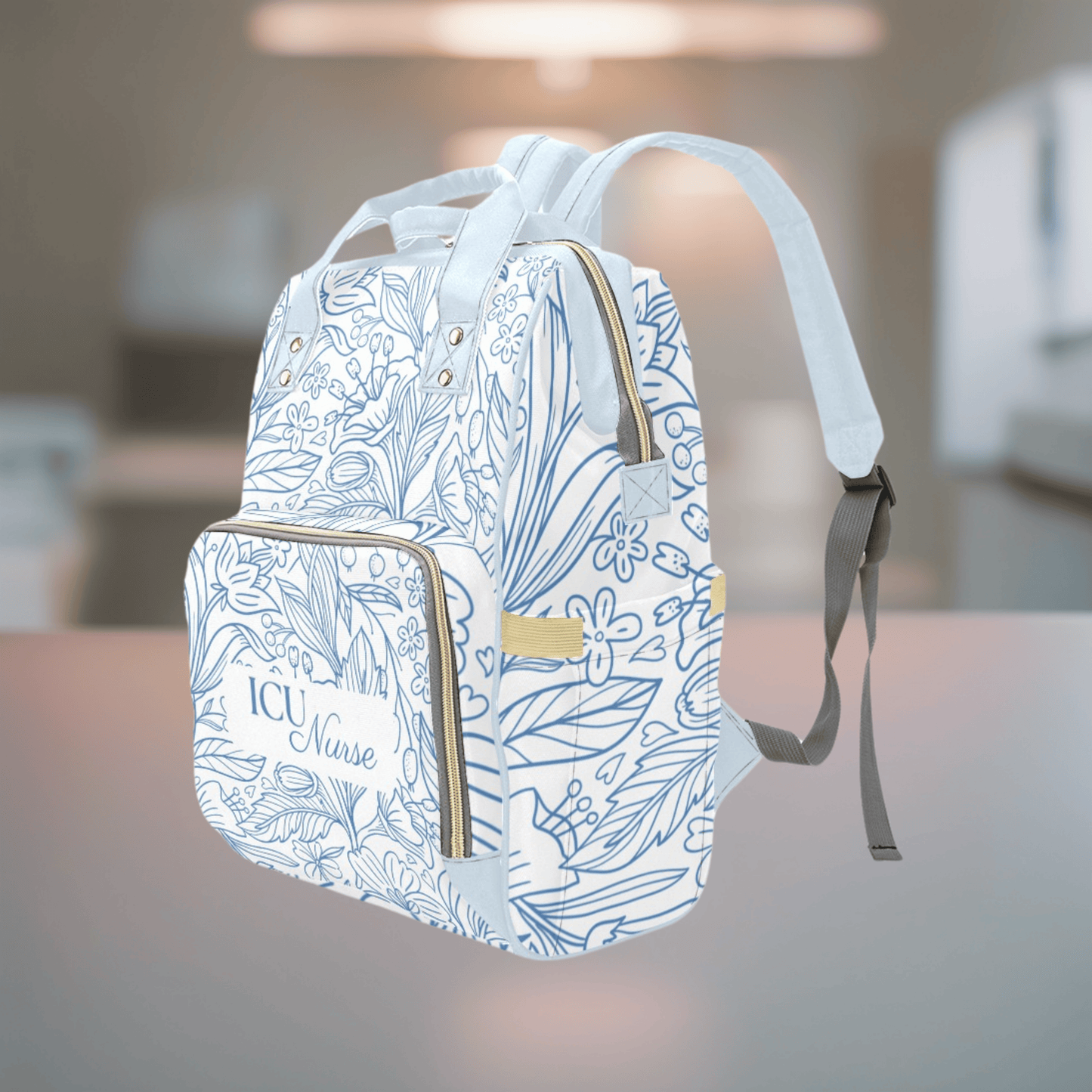 Custom Nurse Backpack – FREE SHIPPING - Personalized Tote Bag for L&D, ICU, ER, NICU, OR, Peds, Med/Surg – Durable & Stylish