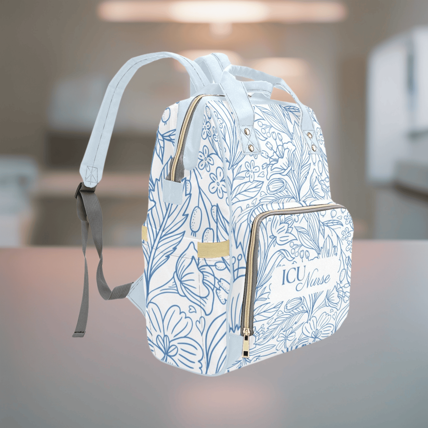 Custom Nurse Backpack – FREE SHIPPING - Personalized Tote Bag for L&D, ICU, ER, NICU, OR, Peds, Med/Surg – Durable & Stylish