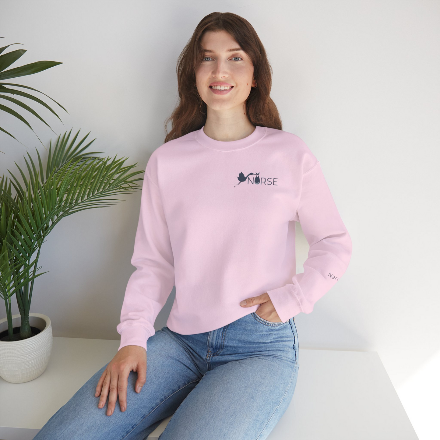 Personalized Unisex L&D Nurse Crewneck Sweatshirt | Labor and Delivery Nurse Gift | Custom Name