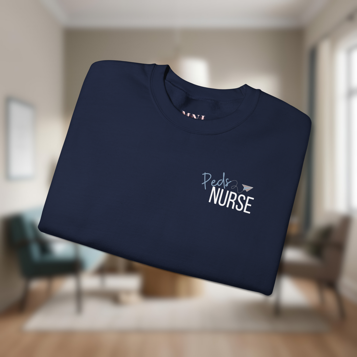Personalized Unisex Nurse Crewneck Sweatshirt | Peds Nurse Gift | Custom Name