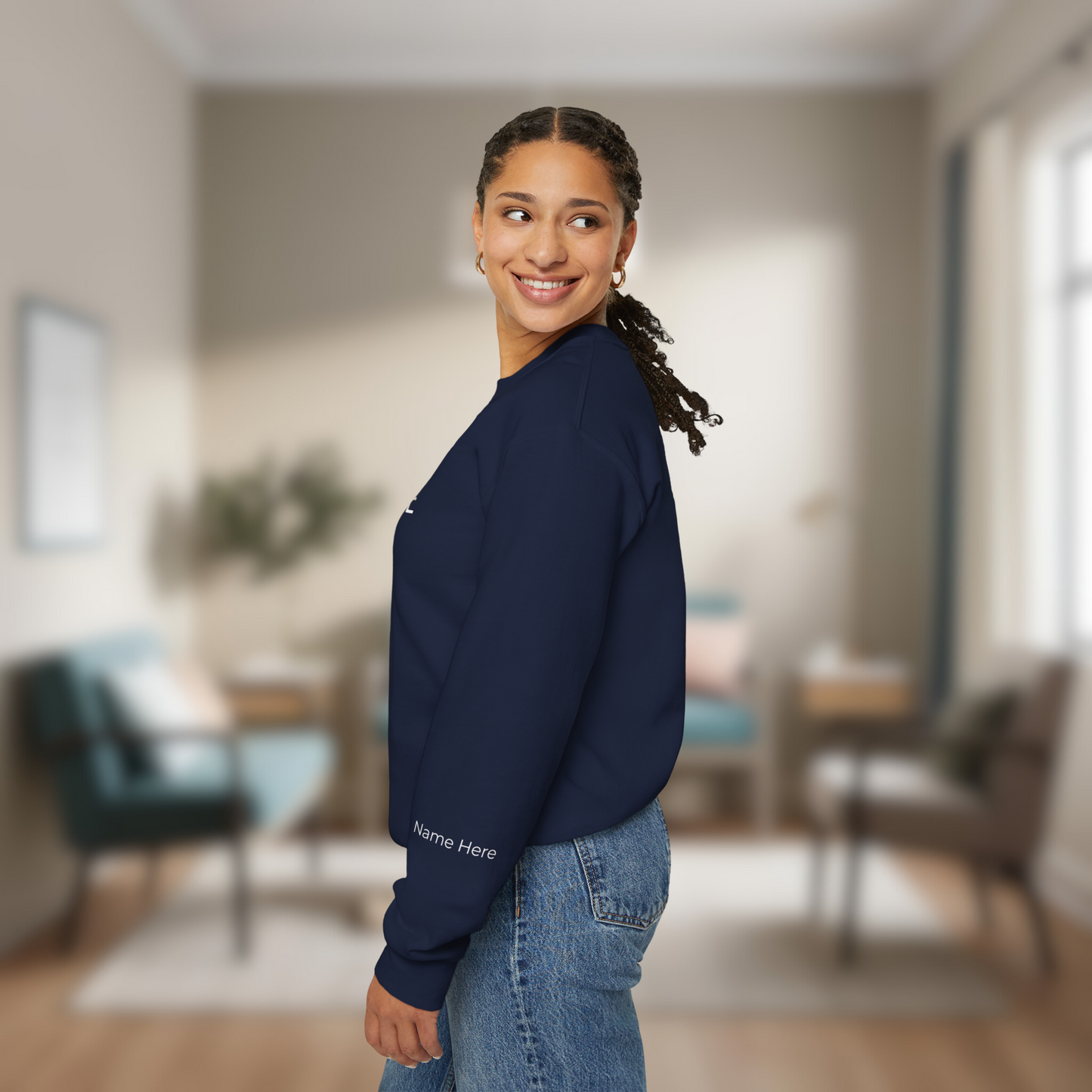 Personalized Unisex Nurse Crewneck Sweatshirt | Peds Nurse Gift | Custom Name