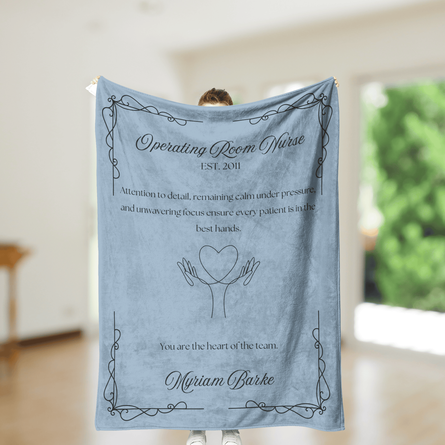 OR Nurse Blanket – Personalized Gift for Operating Room Nurses (Soft Fleece)