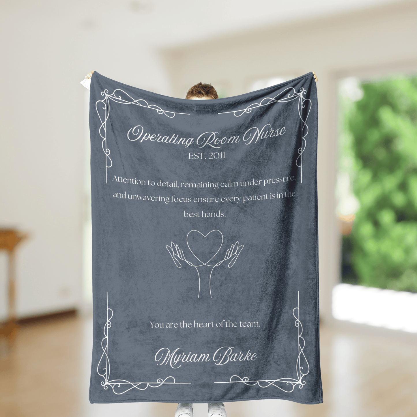 OR Nurse Blanket – Personalized Gift for Operating Room Nurses (Soft Fleece)