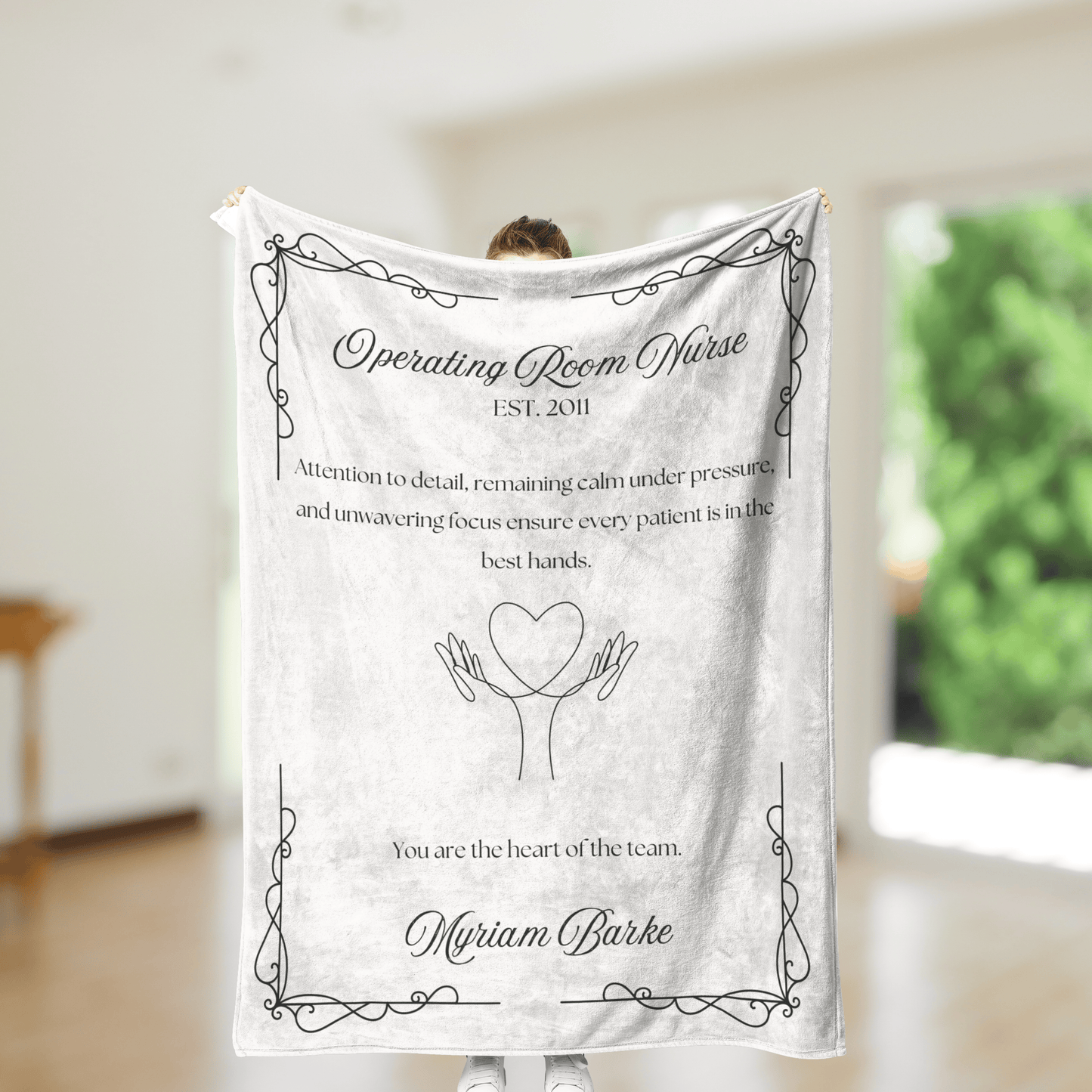 OR Nurse Blanket – Personalized Gift for Operating Room Nurses (Soft Fleece)