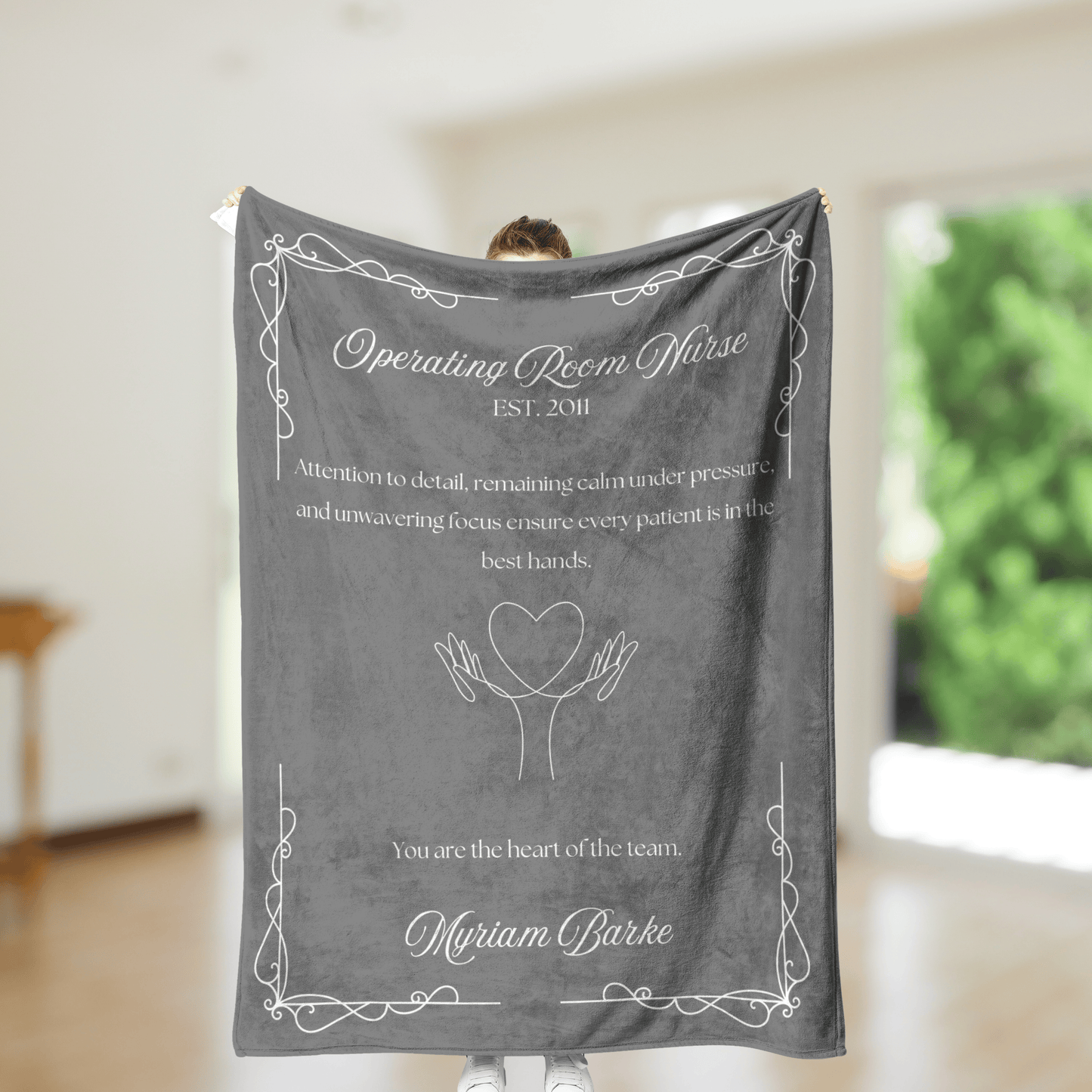 OR Nurse Blanket – Personalized Gift for Operating Room Nurses (Soft Fleece)