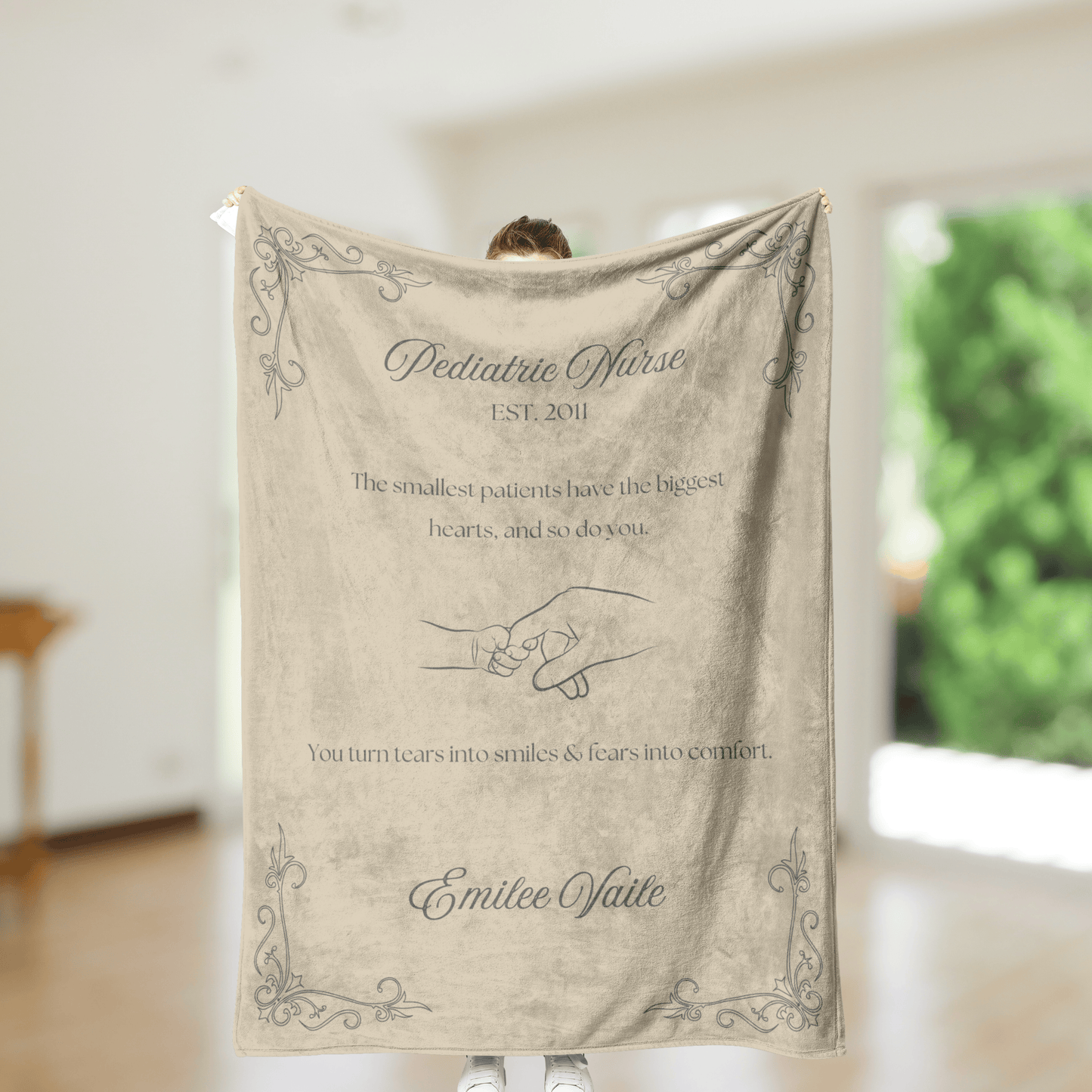 Peds Nurse Blanket – Personalized Gift for Pediatric Nurses (Soft Fleece)