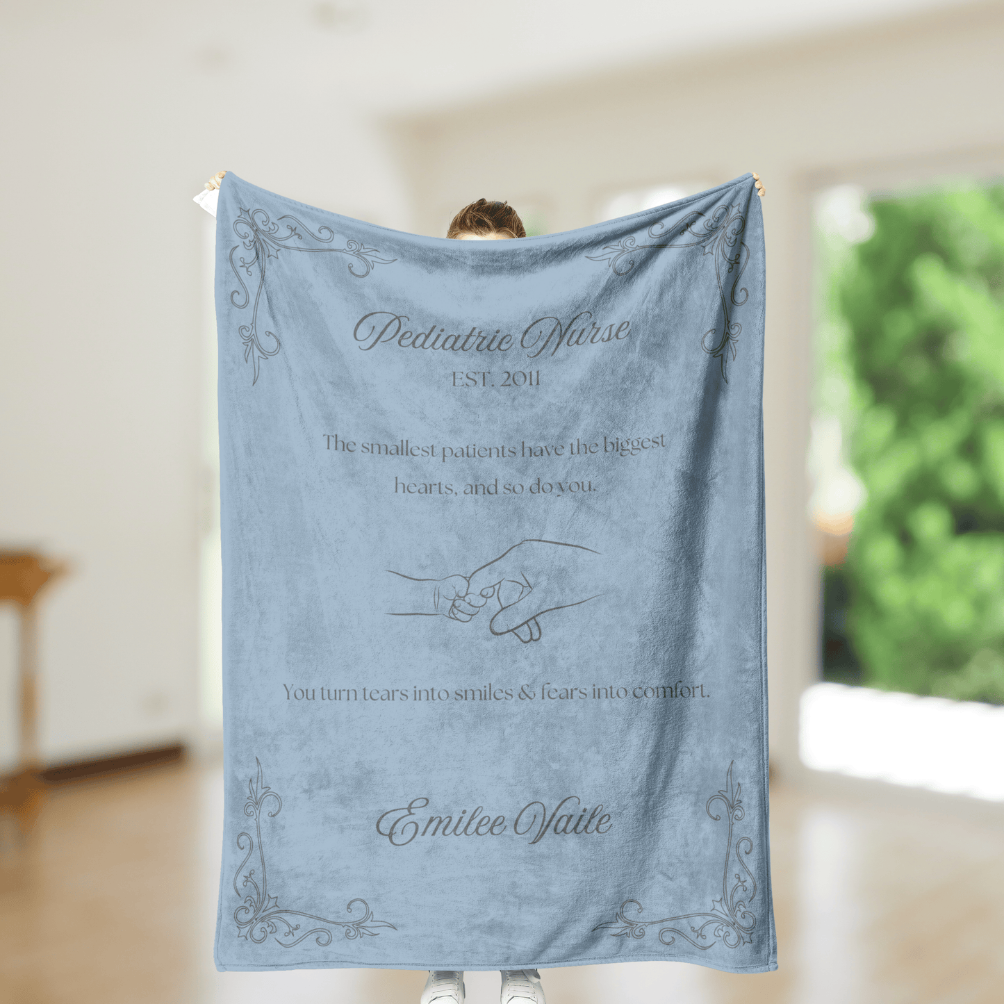 Peds Nurse Blanket – Personalized Gift for Pediatric Nurses (Soft Fleece)