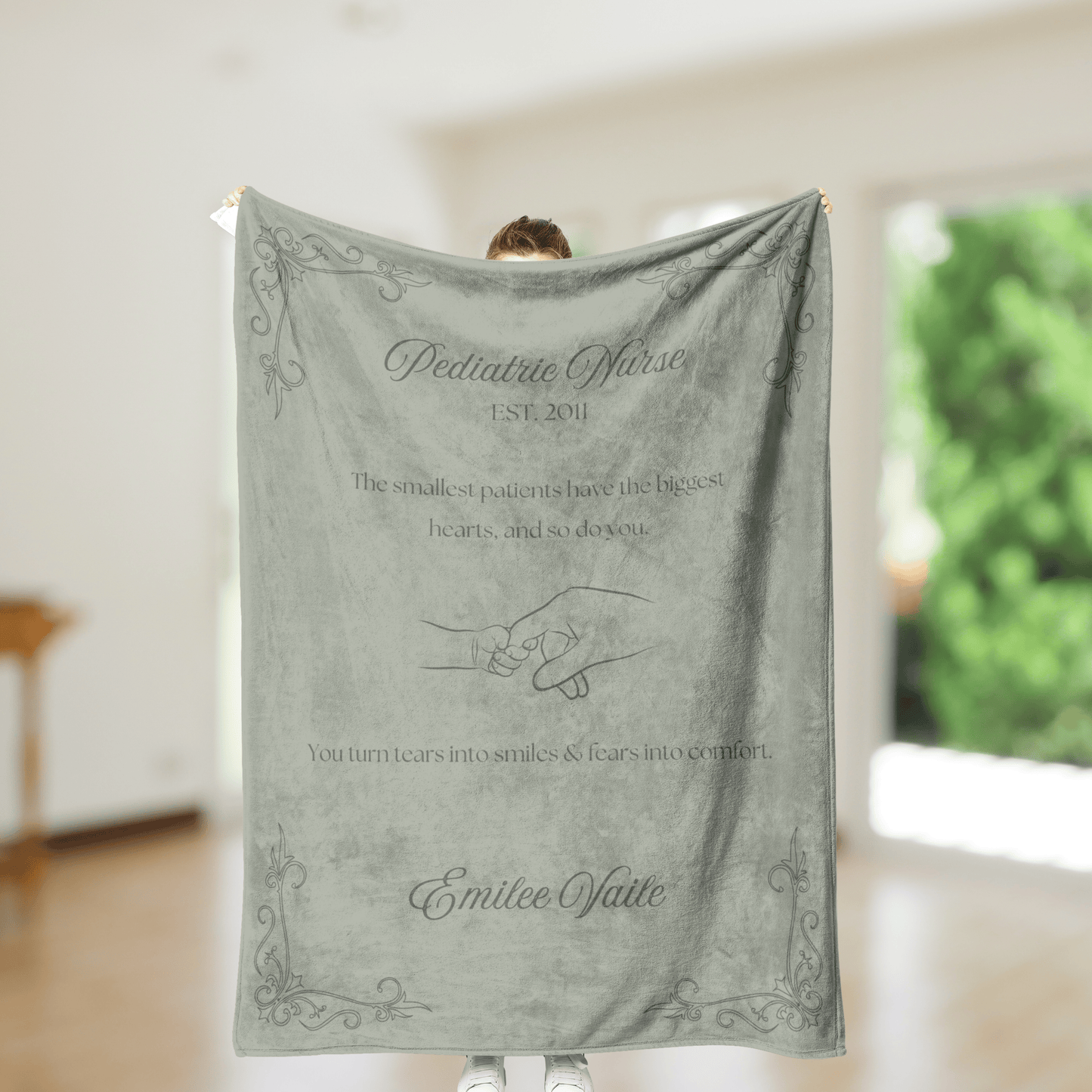 Peds Nurse Blanket – Personalized Gift for Pediatric Nurses (Soft Fleece)