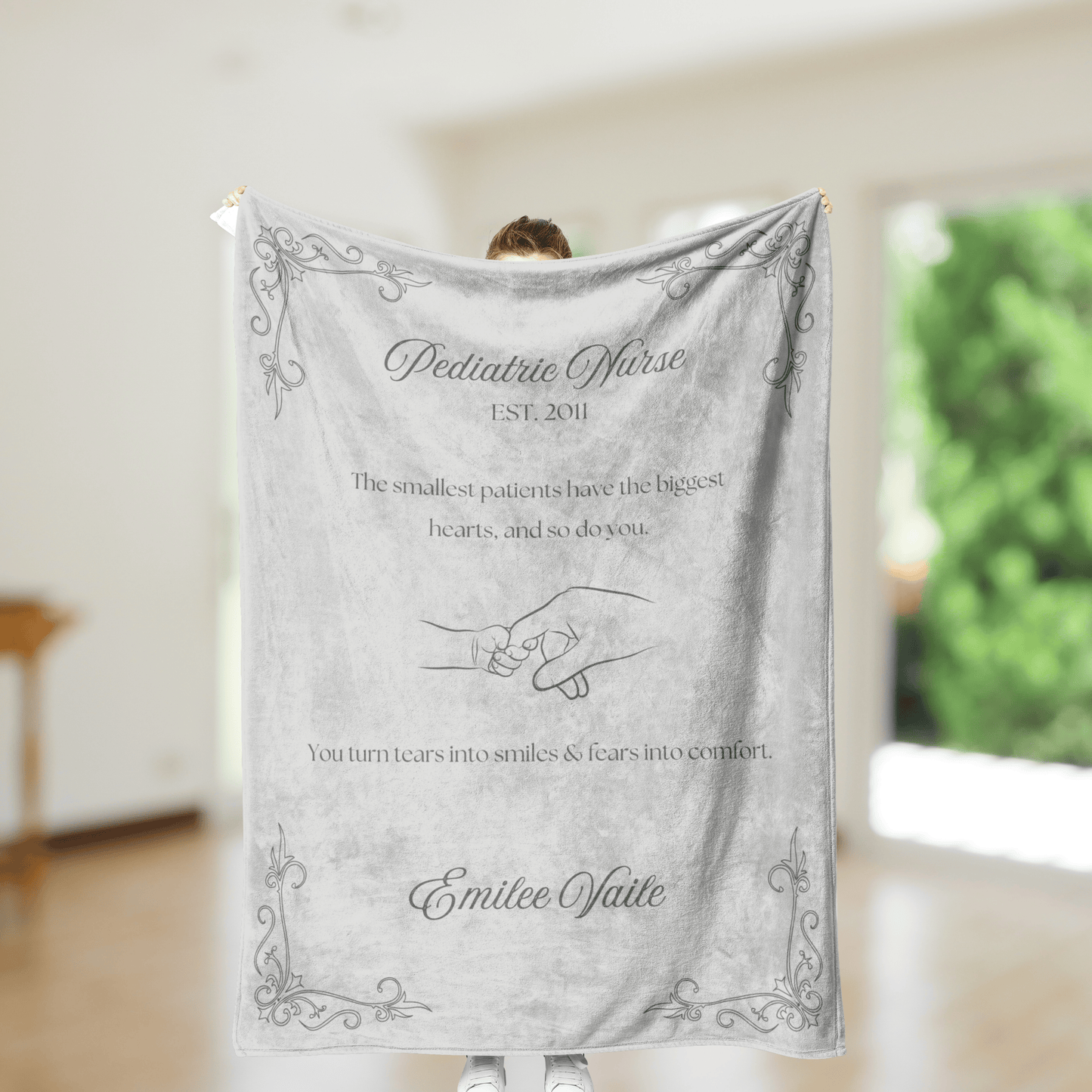 Peds Nurse Blanket – Personalized Gift for Pediatric Nurses (Soft Fleece)