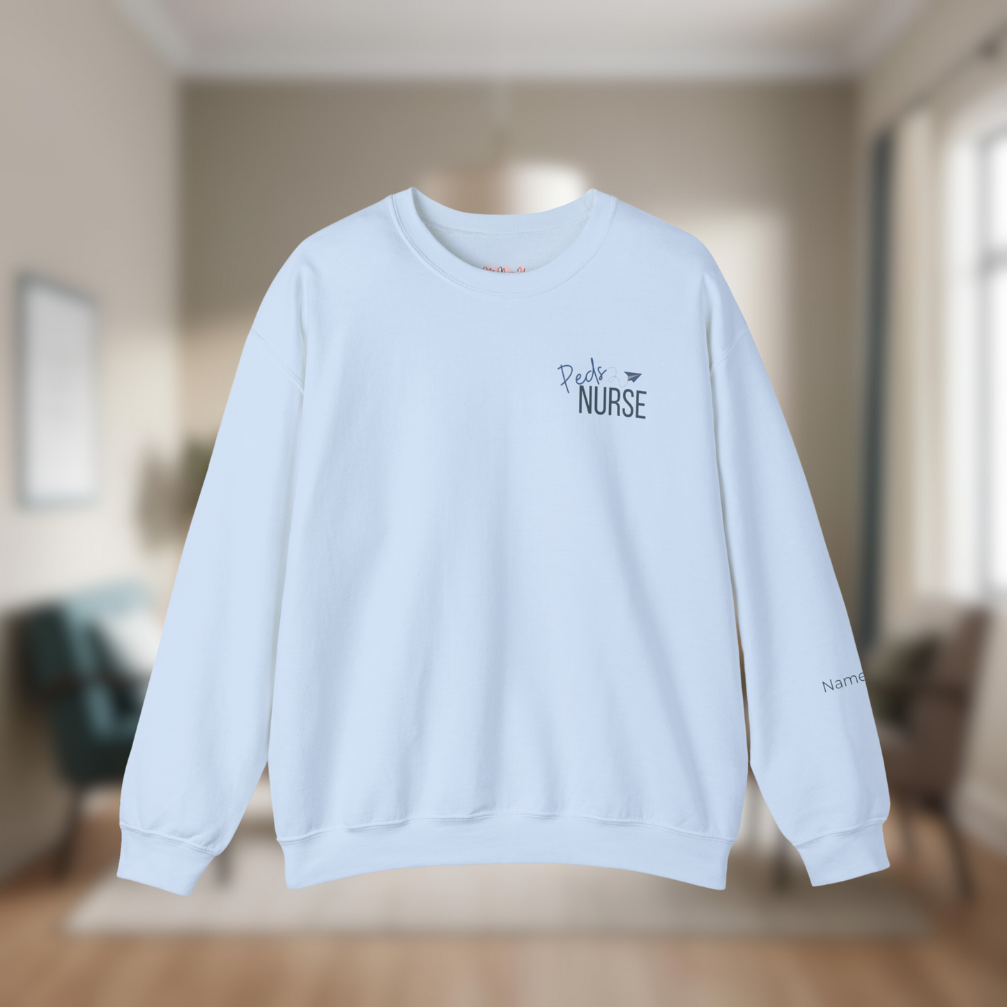 Personalized Unisex Nurse Crewneck Sweatshirt | Peds Nurse Gift | Custom Name