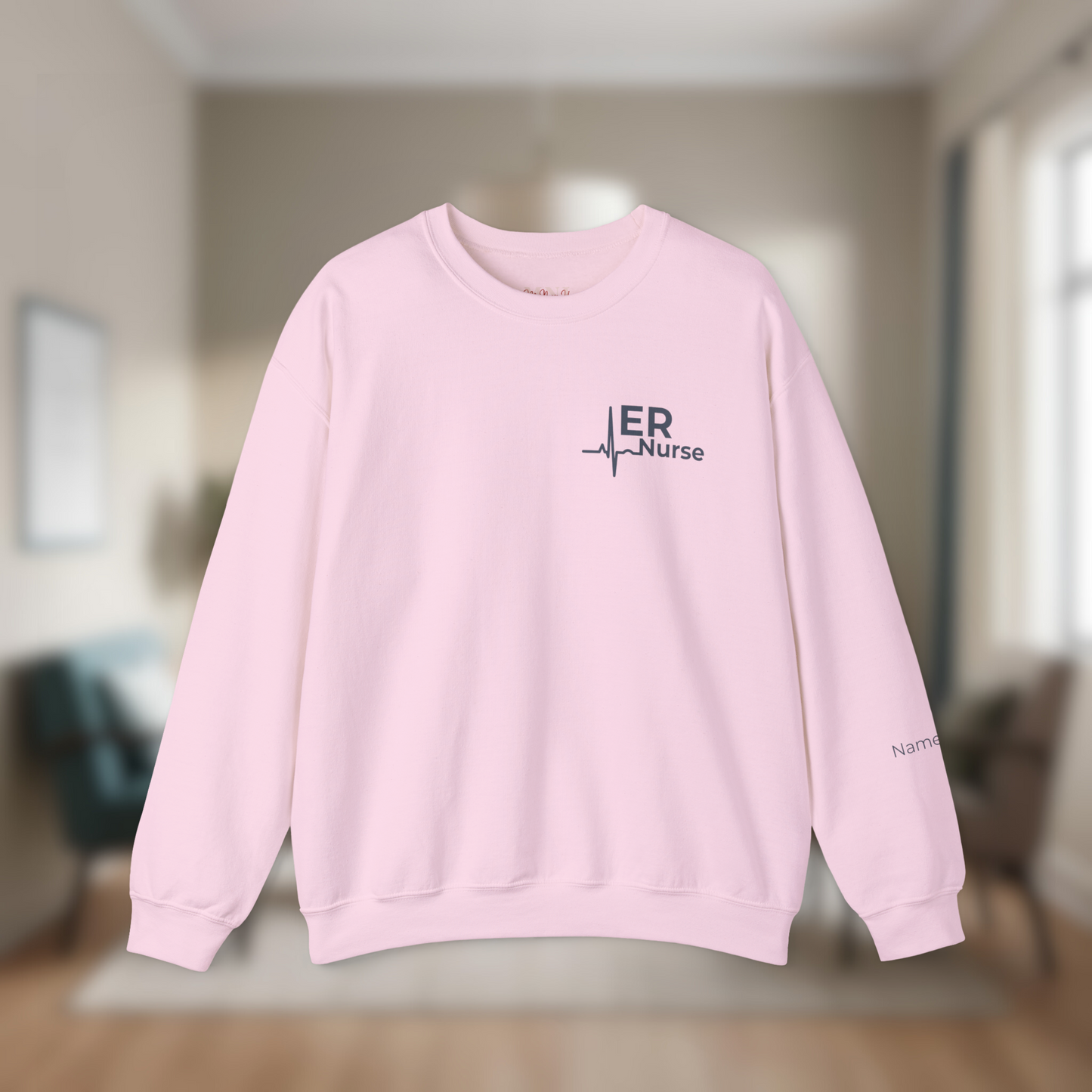 Personalized Unisex ER Nurse Crewneck Sweatshirt | Emergency Room Nurse Gift | Custom Name