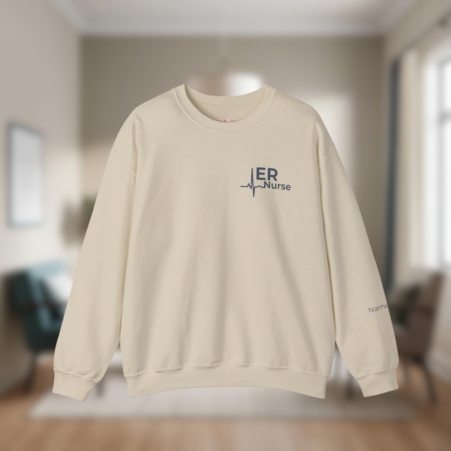 Personalized Unisex ER Nurse Crewneck Sweatshirt | Emergency Room Nurse Gift | Custom Name