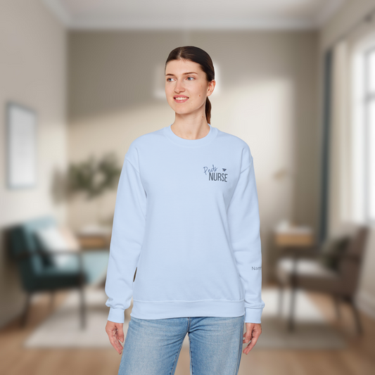 Personalized Unisex Nurse Crewneck Sweatshirt | Peds Nurse Gift | Custom Name