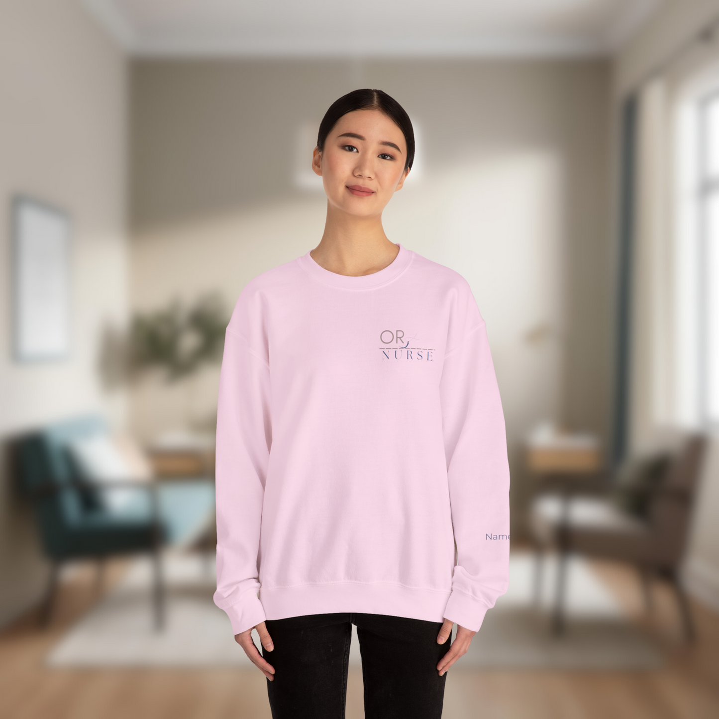 Personalized Unisex OR Nurse Crewneck Sweatshirt | Operating Room Nurse Gift | Custom Name