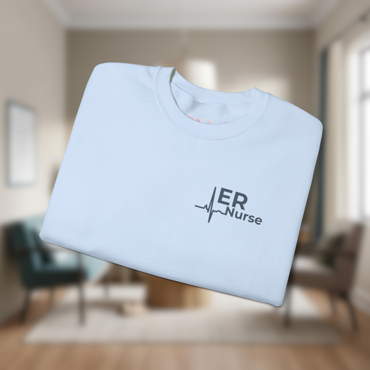 Personalized Unisex ER Nurse Crewneck Sweatshirt | Emergency Room Nurse Gift | Custom Name