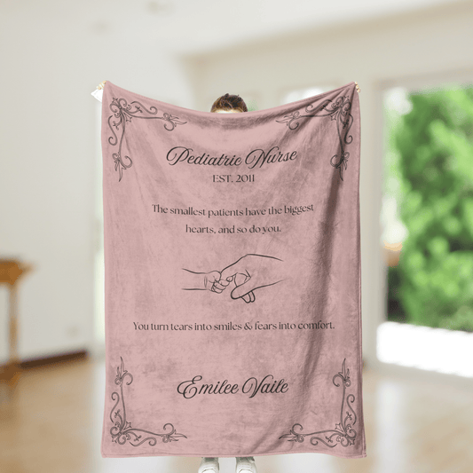 Peds Nurse Blanket – Personalized Gift for Pediatric Nurses (Soft Fleece)